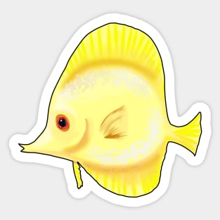 Yellow Tang Sticker